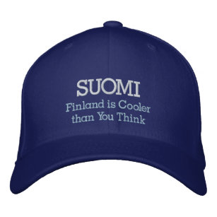 Gorra Bordada SUOMI, Finlandia es más fresco que usted piensa
