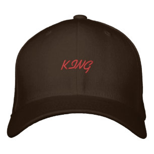 Gorra Bordada Super cómodo Basic Flexfit Wool King texto