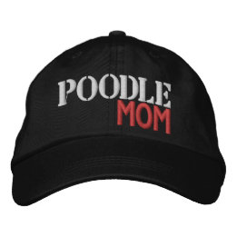 Gorra Bordada Super Cute Poodle Mom