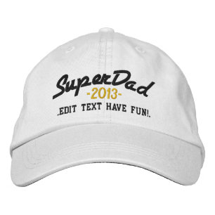 Gorra Bordada Superdad Editar Texto y AÑO Super PADRE