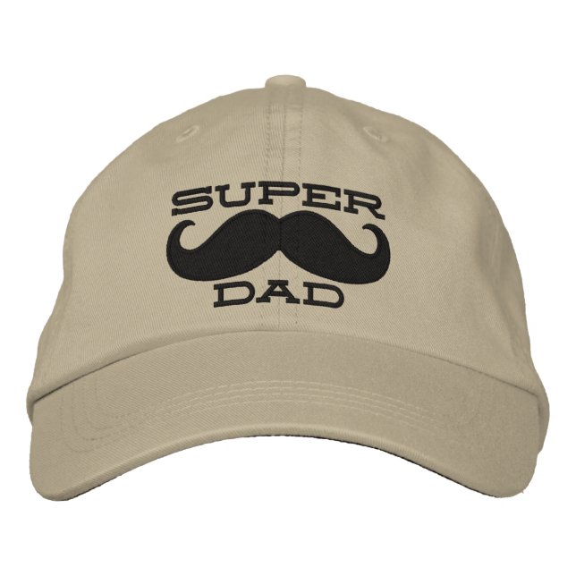 Gorra Bordada Superdad Mustache SUPER DAD (Anverso)