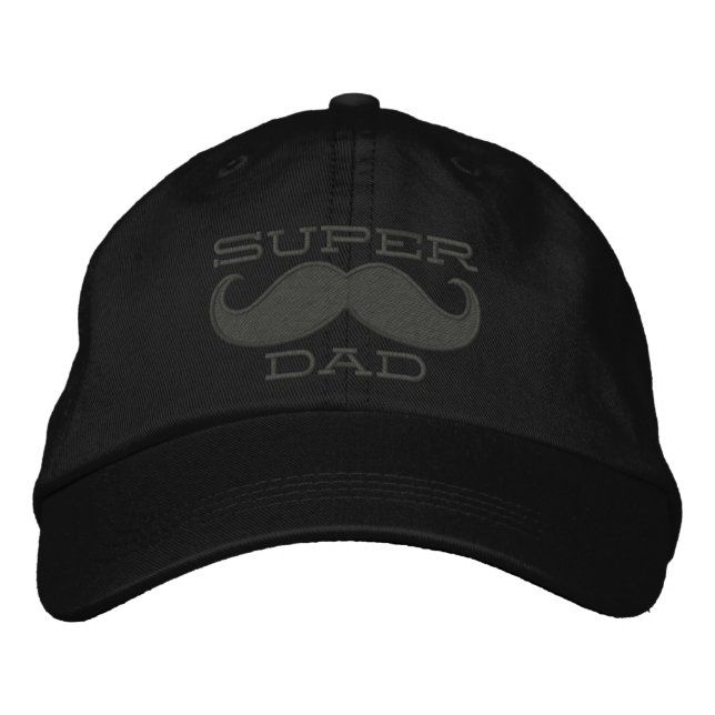 Gorra Bordada Superdad Mustache SUPER DAD (Anverso)