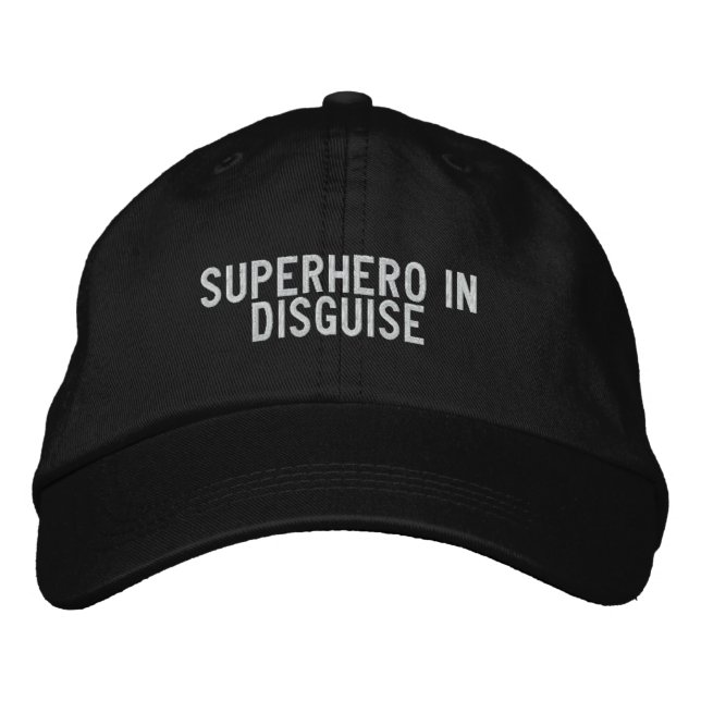Gorra Bordada superhéroe disfrazado (Anverso)