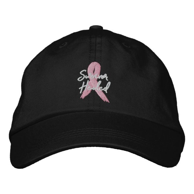 Gorra Bordada Superviviente del cáncer curado (Anverso)