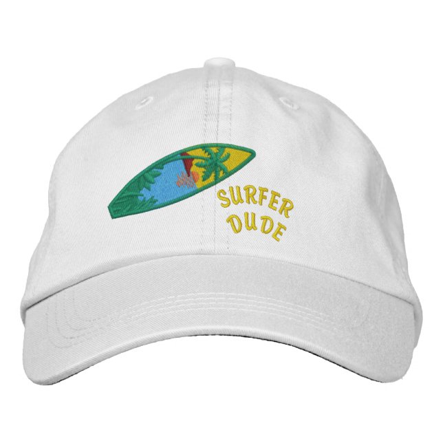 Gorra Bordada Surfer Dude (Anverso)