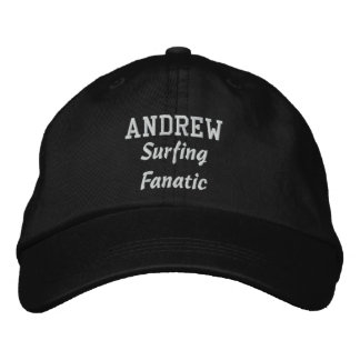 Gorra Bordada Surfing Fanatic Custom Name V08E