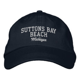 Gorra Bordada Suttons Bay Beach Michigan Baseball Hat