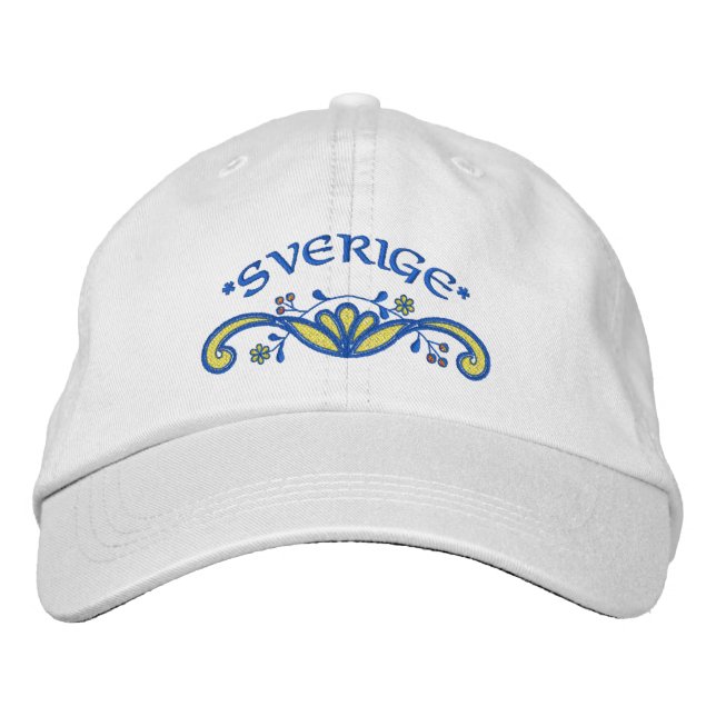 Gorra Bordada Sverige: Suecia florece (Anverso)
