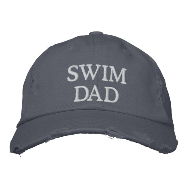 Gorra Bordada Swim Dad Embroidered Baseball Cap (Anverso)