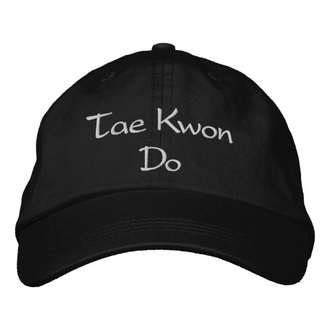 Gorra Bordada Tae Kwon Do (Anverso)
