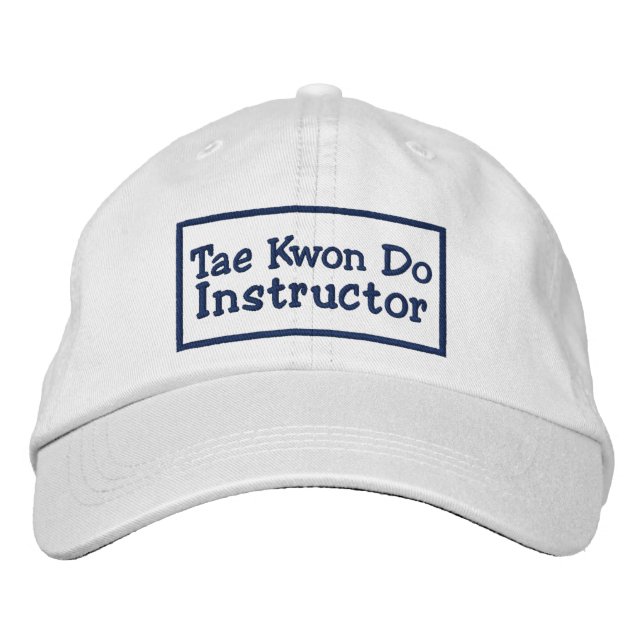 Gorra Bordada Tae kwon do Instructor (Anverso)