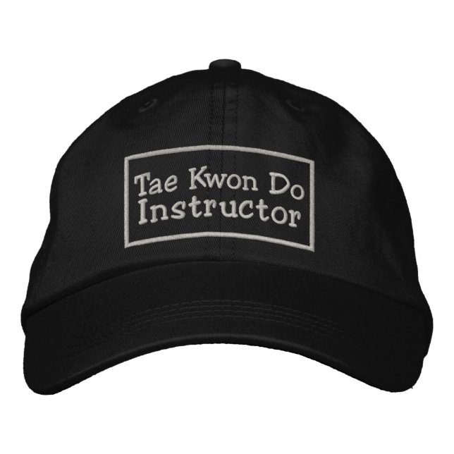 Gorra Bordada Tae kwon do Instructor (Anverso)