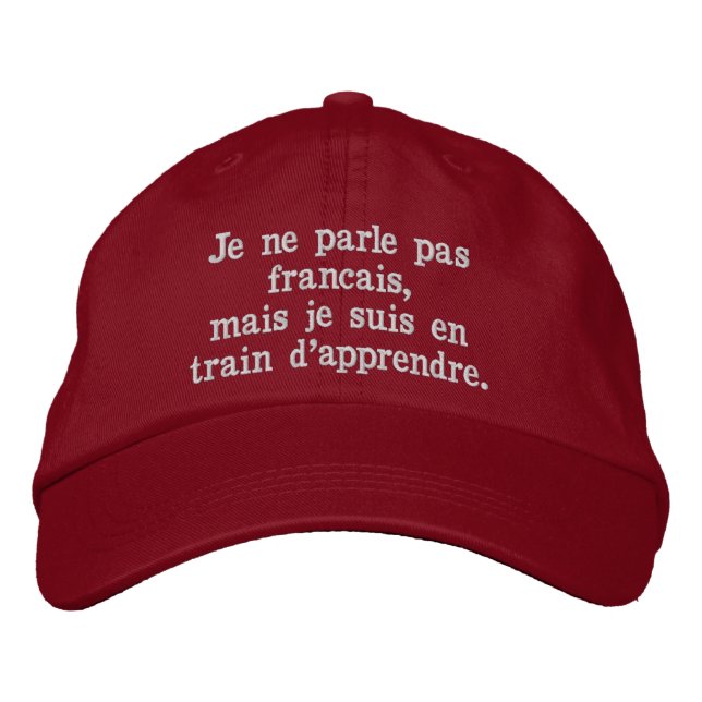 Gorra Bordada TalkCap - French (Anverso)