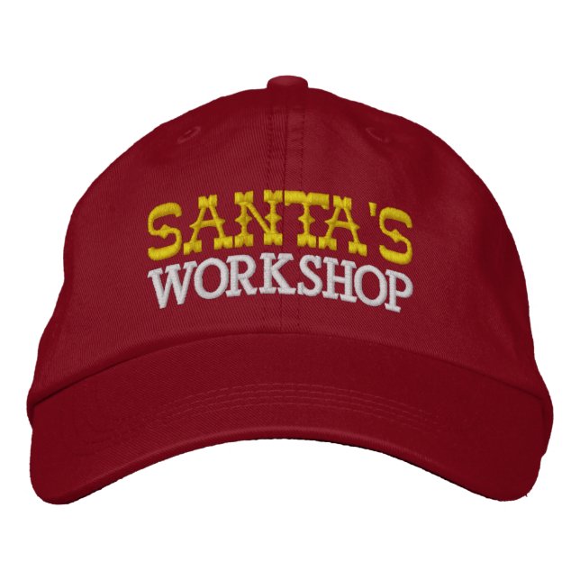 Gorra Bordada Taller de Santa Claus (Anverso)