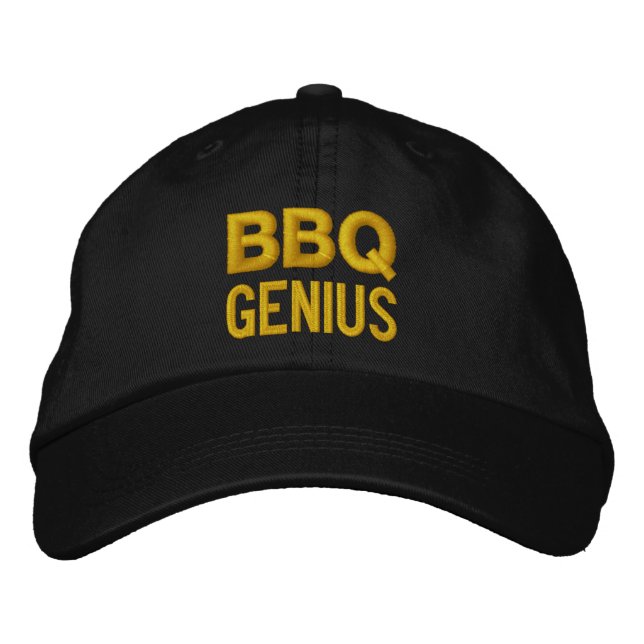 Gorra Bordada Tapa de BBQ GENIUS (Anverso)