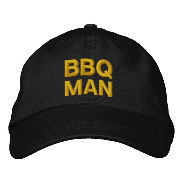 Gorra Bordada Tapa de BBQ MAN (Anverso)