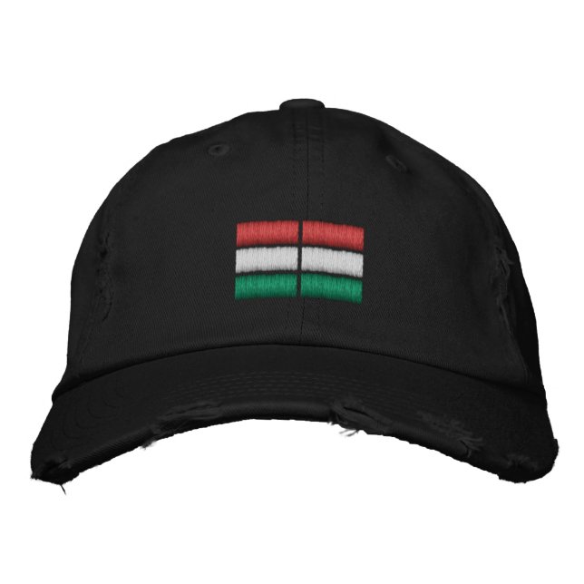 Gorra Bordada Tapa de béisbol con bandera de Tayikistán (Anverso)