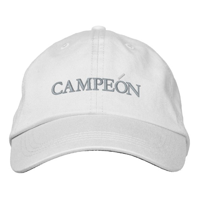 GORRA BORDADA TAPA DE BÉISBOL DE CAMPEÓN BORRADO (Anverso)