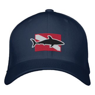 Gorra Bordada Tapa de buceo de tiburones