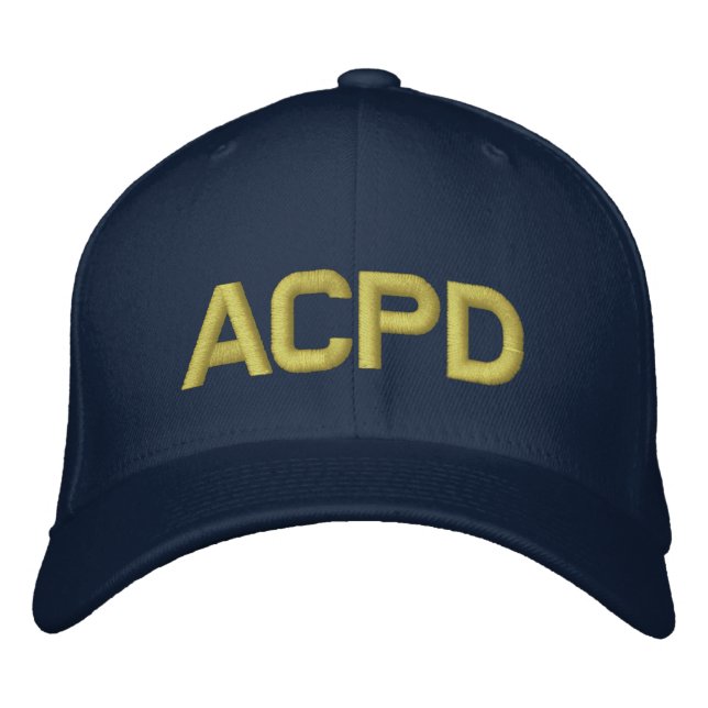 Gorra Bordada Tapa de la bola ACPD (Anverso)