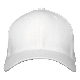 Gorra Bordada Tapa de lana blanca flexible