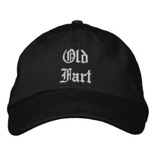 Gorra Bordada Tapa de lana de pepino antiguo — negro
