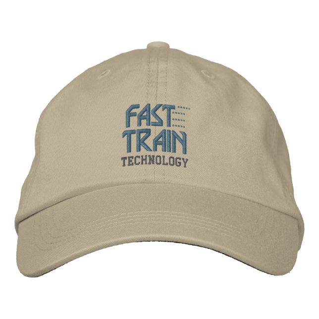 Gorra Bordada Tapa de RAILROADING (tren rápido) (Anverso)