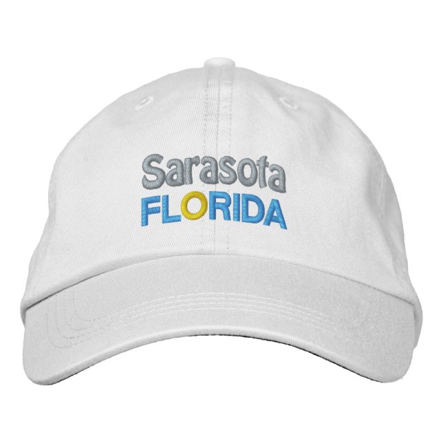 Gorra Bordada Tapa de SARASOTA (Anverso)