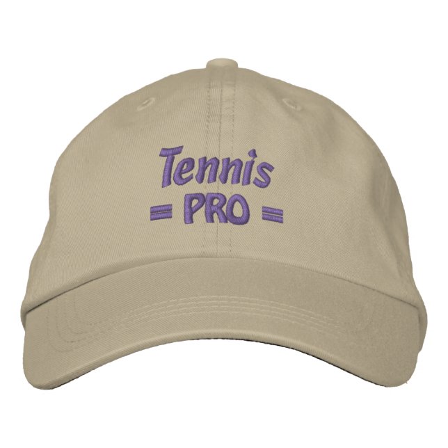 Gorra Bordada Tapa de Tenis PRO (Anverso)