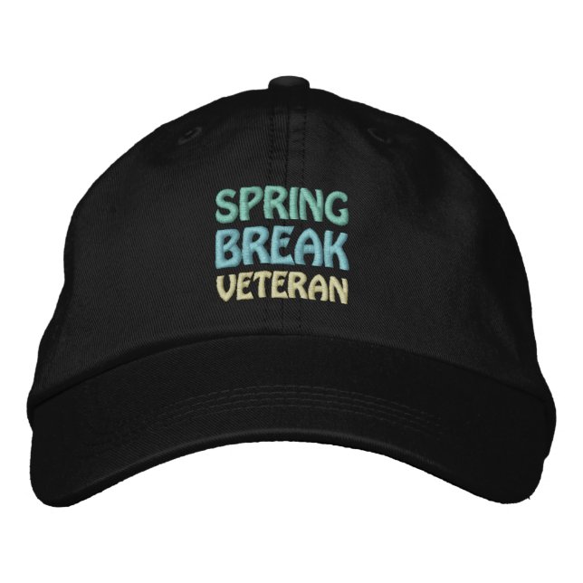 Gorra Bordada Tapa de VETERANO DE PRIMAVERA ROMPIDA (Anverso)