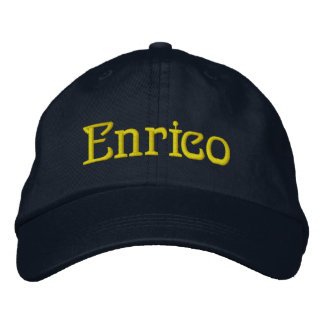 Gorra Bordada Tapa del diseñador de nombres masculinos ENRICO