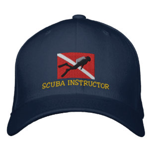 Gorra Bordada Tapa del instructor del SCUBA bordada