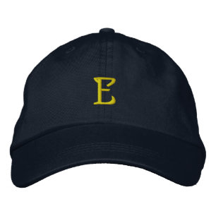 Gorra Bordada Tapa inicial del diseñador "E"