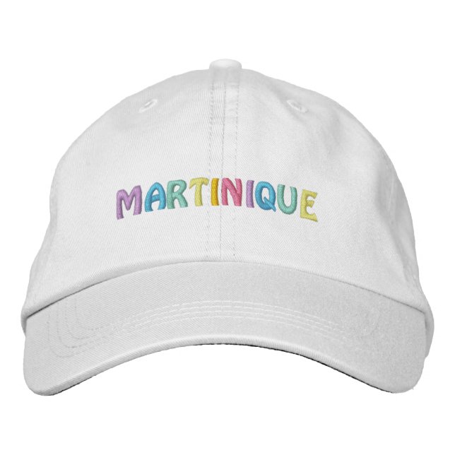 Gorra Bordada Tapa MARTINIQUE (Anverso)