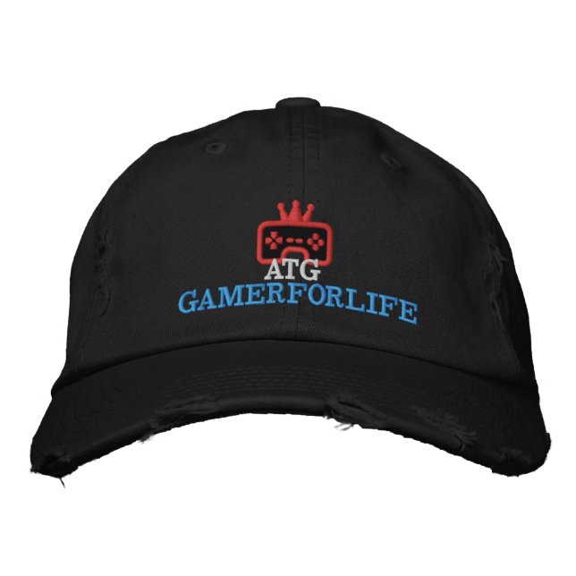Gorra Bordada Tapa negra ATG (Anverso)
