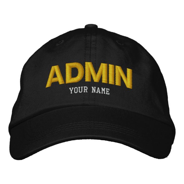 Gorra Bordada Tapón ADMIN (Anverso)