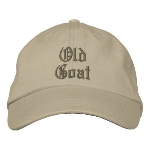 Gorra Bordada Tapón ajustable elegante de cabra antigua