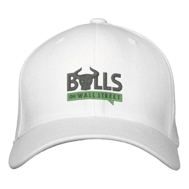 GORRA BORDADA TAPÓN BLANCO DE LAS BOLAS (Anverso)