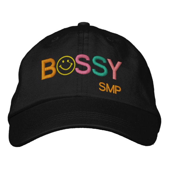 Gorra Bordada Tapón BOSSY por SRF (Anverso)