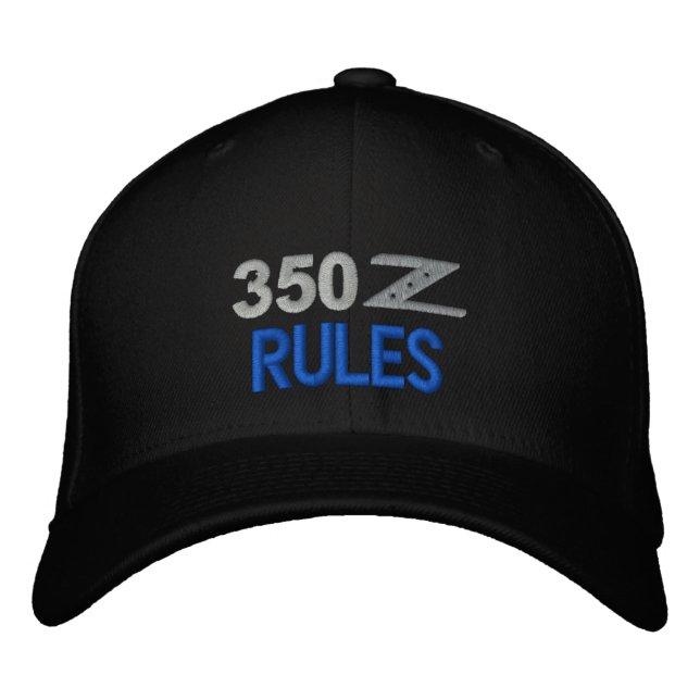 Gorra Bordada Tapón con barrido de las reglas 350Z (Anverso)