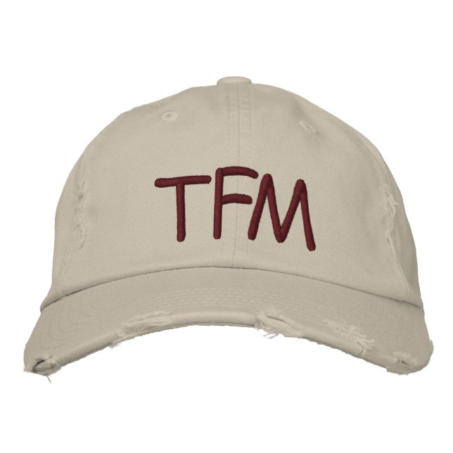 Gorra Bordada Tapón con tracción de TFM (Anverso)
