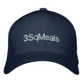 Gorra Bordada Tapón de 3 Comidas cuadrados