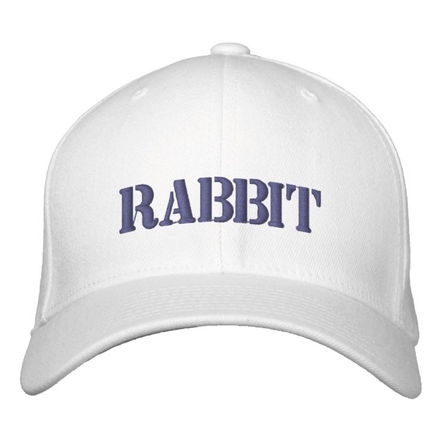 GORRA BORDADA TAPÓN DE BÉISBOL DE RABBIT (Anverso)