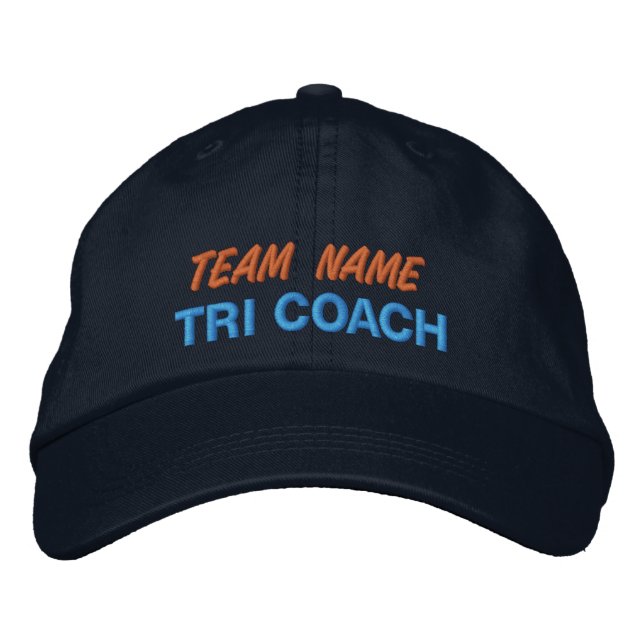 GORRA BORDADA TAPÓN DE BÉISBOL DE TRI COACH (Anverso)