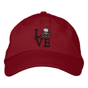 Gorra Bordada Tapón de cráneo de amor