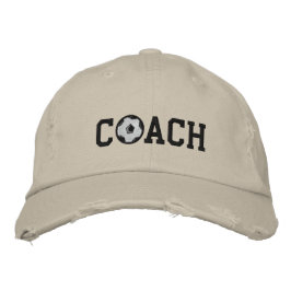 Gorra Bordada Tapón de entrenador de fútbol