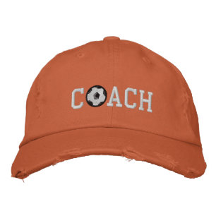 Gorra Bordada Tapón de entrenador de fútbol