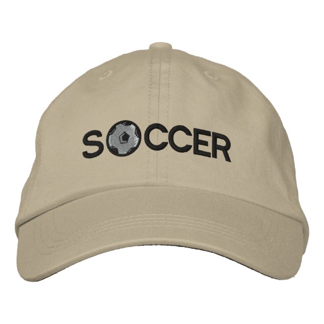 Gorra Bordada Tapón de fútbol (Anverso)