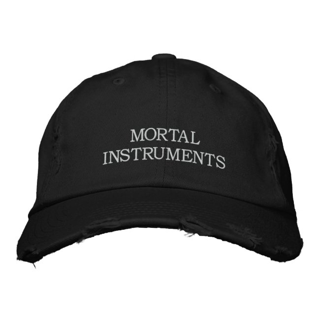 Gorra Bordada Tapón de instrumentos morales (Anverso)