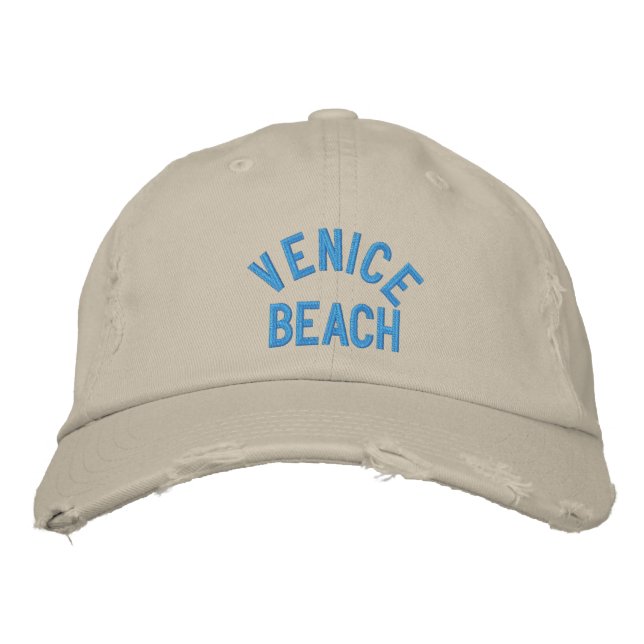 Gorra Bordada Tapón DE LA PLAYA DE VENECIA (Anverso)